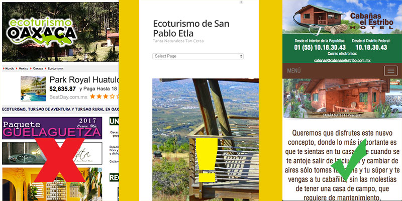 sitio turístico resposnsivo